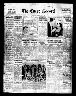 The Cuero Record (Cuero, Tex.), Vol. 38, No. 125, Ed. 1 Thursday, May 26, 1932