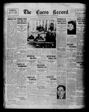 The Cuero Record (Cuero, Tex.), Vol. 43, No. 277, Ed. 1 Thursday, November 18, 1937