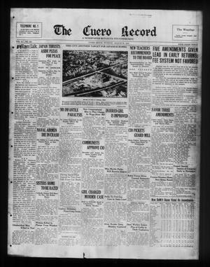 The Cuero Record (Cuero, Tex.), Vol. 43, No. 201, Ed. 1 Tuesday, August 24, 1937