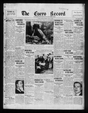 The Cuero Record (Cuero, Tex.), Vol. 43, No. 159, Ed. 1 Friday, July 2, 1937