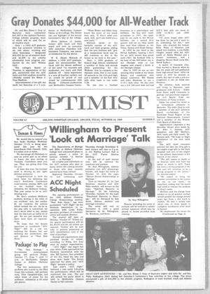 The Optimist (Abilene, Tex.), Vol. 57, No. 6, Ed. 1, Friday, October 10, 1969