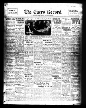 The Cuero Record (Cuero, Tex.), Vol. 38, No. 85, Ed. 1 Sunday, April 10, 1932