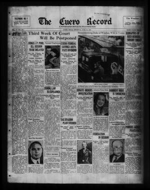 The Cuero Record (Cuero, Tex.), Vol. 43, No. 140, Ed. 1 Thursday, June 10, 1937