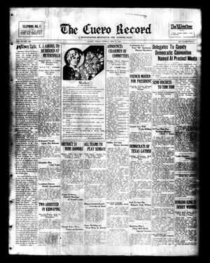The Cuero Record (Cuero, Tex.), Vol. 38, No. 109, Ed. 1 Sunday, May 8, 1932