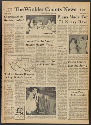 The Winkler County News (Kermit, Tex.), Vol. 35, No. 28, Ed. 1 Monday, June 28, 1971