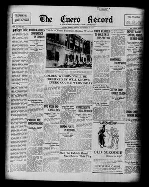 The Cuero Record (Cuero, Tex.), Vol. 43, No. 285, Ed. 1 Monday, November 29, 1937