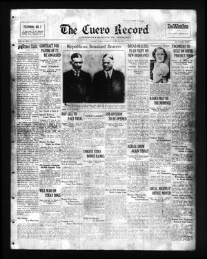 The Cuero Record (Cuero, Tex.), Vol. 38, No. 145, Ed. 1 Sunday, June 19, 1932