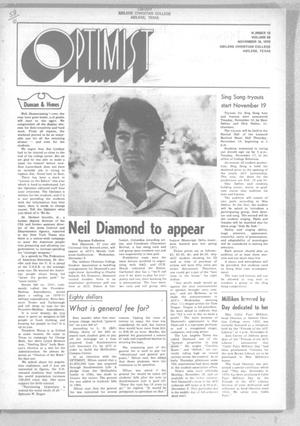 The Optimist (Abilene, Tex.), Vol. 58, No. 10, Ed. 1, Monday, November 16, 1970