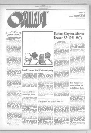 The Optimist (Abilene, Tex.), Vol. 58, No. 12, Ed. 1, Friday, December 4, 1970