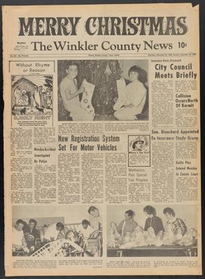 Primary view of object titled 'The Winkler County News (Kermit, Tex.), Vol. 33, No. 79, Ed. 1 Thursday, December 25, 1969'.