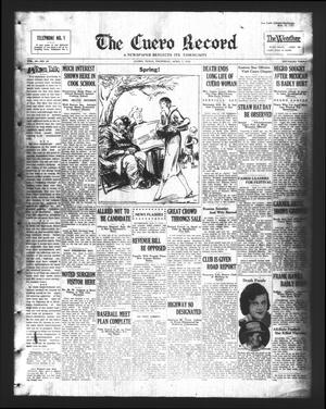 The Cuero Record (Cuero, Tex.), Vol. 38, No. 83, Ed. 1 Thursday, April 7, 1932