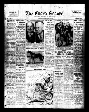 Primary view of object titled 'The Cuero Record (Cuero, Tex.), Vol. 38, No. 96, Ed. 1 Friday, April 22, 1932'.