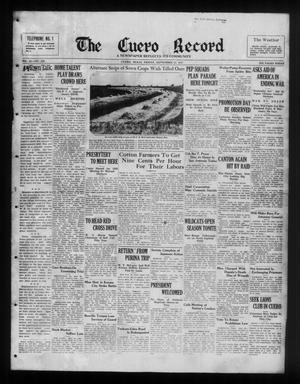 The Cuero Record (Cuero, Tex.), Vol. 43, No. 229, Ed. 1 Friday, September 24, 1937