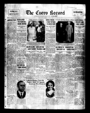 The Cuero Record (Cuero, Tex.), Vol. 38, No. 140, Ed. 1 Monday, June 13, 1932