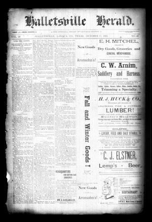 Halletsville Herald. (Hallettsville, Tex.), Vol. 20, No. 48, Ed. 1 Thursday, October 15, 1891