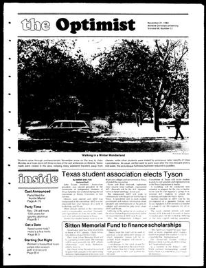 The Optimist (Abilene, Tex.), Vol. 68, No. 12, Ed. 1, Friday, November 21, 1980