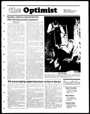 The Optimist (Abilene, Tex.), Vol. 68, No. 24, Ed. 1, Friday, March 27, 1981