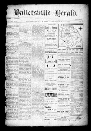 Halletsville Herald. (Hallettsville, Tex.), Vol. 17, No. 23, Ed. 1 Friday, March 2, 1888