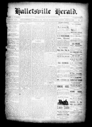 Halletsville Herald. (Hallettsville, Tex.), Vol. 17, No. 44, Ed. 1 Thursday, July 26, 1888