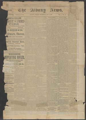 Primary view of object titled 'The Albany News. (Albany, Tex.), Vol. 5, No. 40, Ed. 1 Thursday, January 3, 1889'.