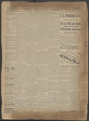 The Albany News. (Albany, Tex.), Vol. 6, No. 26, Ed. 1 Thursday, September 26, 1889