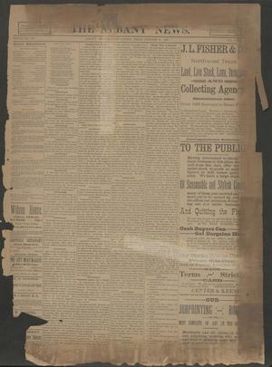 The Albany News. (Albany, Tex.), Vol. 6, No. 31, Ed. 1 Thursday, October 31, 1889