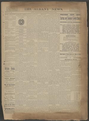 The Albany News. (Albany, Tex.), Vol. 6, No. 20, Ed. 1 Thursday, August 15, 1889