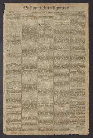 National Intelligencer. (Washington City [D.C.]), Vol. 13, No. 2018, Ed. 1 Saturday, August 28, 1813