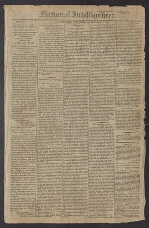 Primary view of National Intelligencer. (Washington City [D.C.]), Vol. 13, No. [2040], Ed. 1 Tuesday, October 19, 1813