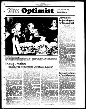 The Optimist (Abilene, Tex.), Vol. 69, No. 39, Ed. 1, Tuesday, February 23, 1982