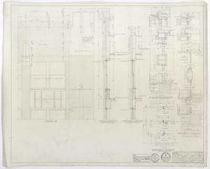 Primary view of object titled 'West Texas Utilities Office Addition, Abilene, Texas: Wall Elevation & Window Details'.