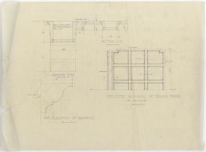 Primary view of object titled 'Weltman's Store Building, Abilene, Texas: Bracket & Ceiling Beams'.