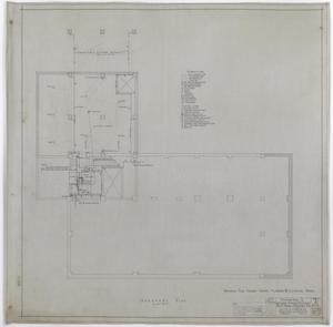 Primary view of object titled 'West Texas Utilities Office Extension, Abilene, Texas: Basement Plan'.