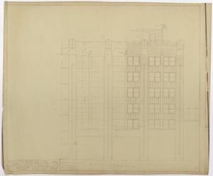 Primary view of object titled 'West Texas Utilities Office Addition, Abilene, Texas: South Elevation'.