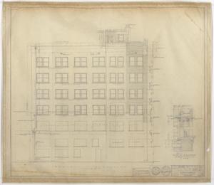 Primary view of object titled 'West Texas Utilities Office Addition, Abilene, Texas: North Elevation'.