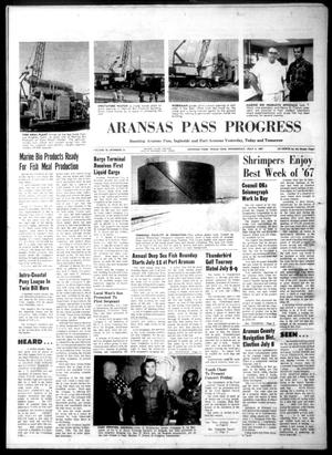 Primary view of object titled 'The Aransas Pass Progress (Aransas Pass, Tex.), Vol. 59, No. 15, Ed. 1 Wednesday, July 5, 1967'.