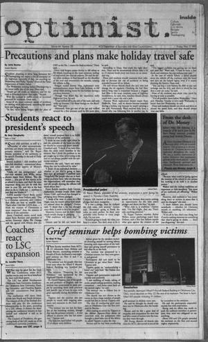 The Optimist (Abilene, Tex.), Vol. 84, No. 25, Ed. 1, Friday, November 17, 1995
