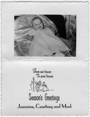 [Christmas Card with Picture of a Baby, Mark Howell]