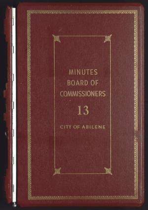 Primary view of object titled '[Abilene Board of Commissioners Minutes: 1957-1961]'.