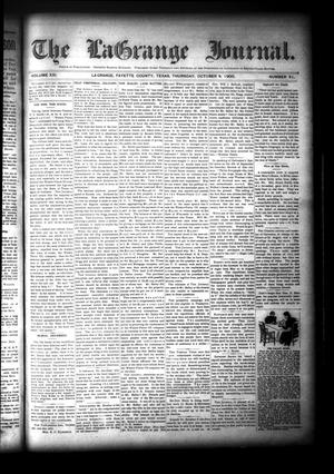 The La Grange Journal. (La Grange, Tex.), Vol. 21, No. 41, Ed. 1 Thursday, October 4, 1900