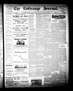The La Grange Journal. (La Grange, Tex.), Vol. 15, No. 16, Ed. 1 Thursday, April 19, 1894