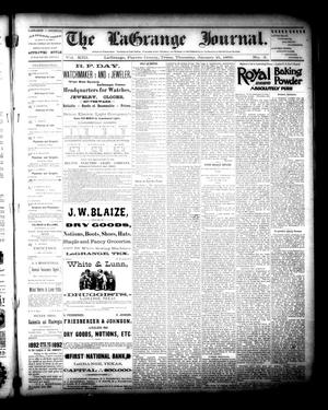 The La Grange Journal. (La Grange, Tex.), Vol. 13, No. 3, Ed. 1 Thursday, January 21, 1892