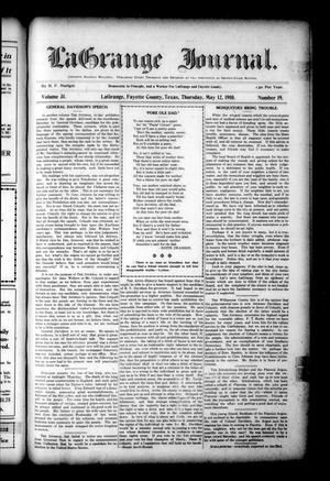 La Grange Journal. (La Grange, Tex.), Vol. 31, No. 19, Ed. 1 Thursday, May 12, 1910