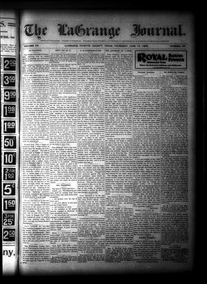 Primary view of object titled 'The La Grange Journal. (La Grange, Tex.), Vol. 20, No. 25, Ed. 1 Thursday, June 15, 1899'.