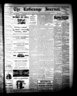 Primary view of object titled 'The La Grange Journal. (La Grange, Tex.), Vol. 17, No. 19, Ed. 1 Thursday, May 7, 1896'.