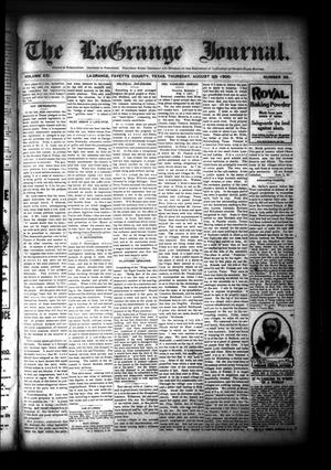 The La Grange Journal. (La Grange, Tex.), Vol. 21, No. 35, Ed. 1 Thursday, August 23, 1900
