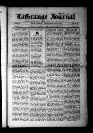 Primary view of object titled 'La Grange Journal (La Grange, Tex.), Vol. 45, No. 21, Ed. 1 Thursday, May 22, 1924'.