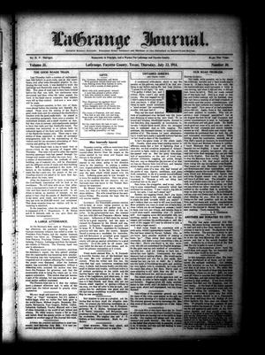 La Grange Journal. (La Grange, Tex.), Vol. 35, No. 30, Ed. 1 Thursday, July 23, 1914