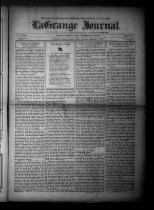 Primary view of object titled 'La Grange Journal (La Grange, Tex.), Vol. 49, No. 6, Ed. 1 Thursday, February 9, 1928'.