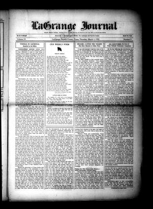 La Grange Journal (La Grange, Tex.), Vol. 53, No. 9, Ed. 1 Thursday, March 3, 1932